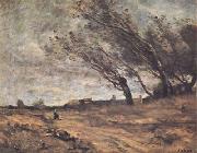 Le coup de vent (mk11), Jean Baptiste Camille  Corot